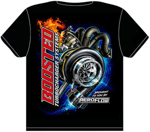Aeroflow Aeroflow Boosted Black Large T-Shirt AFBOOSTED-L