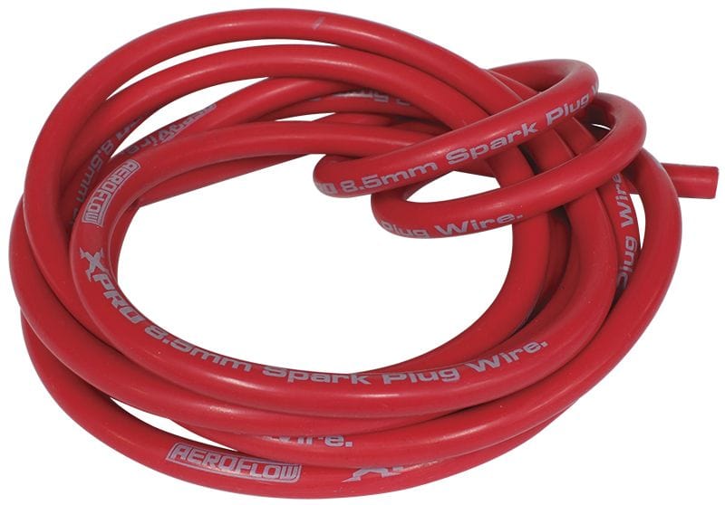 Aeroflow Performance 5 metre length Aeroflow Xpro Red 8.5mm Spiral Core Spark Plug Wire AF4530-0005 SR