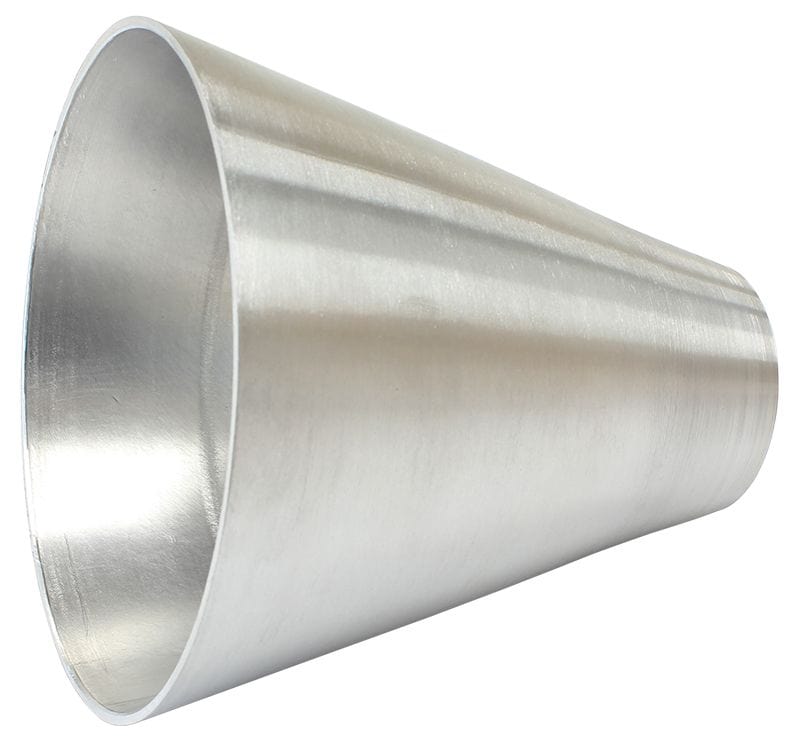 Aeroflow Performance 50.8mm (2") up to 127mm (5"), Length 100mm (4") Aeroflow Aluminium Transition Cone AF8688-2050 SR