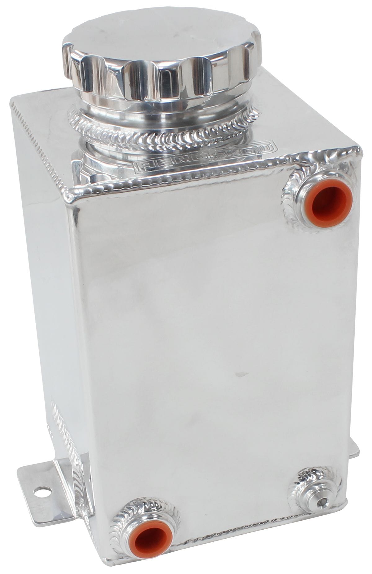 Aeroflow Performance -8 ORB Inlet/Outlet With 3" Cap Aeroflow Fuel Cooler Tank - Polished AF77-4054 SR