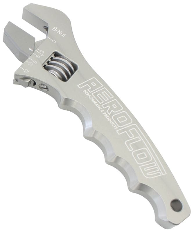 Aeroflow Performance Aeroflow Aluminium Adjustable Grip Spanner - Silver AF98-2003S SR