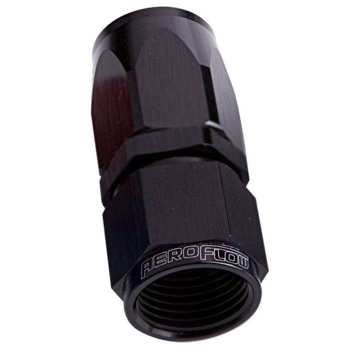 Aeroflow Performance Aeroflow Fittings 100 / 150 Series Taper Style One Piece Full Flow Swivel Straight Hose End AF101 SR