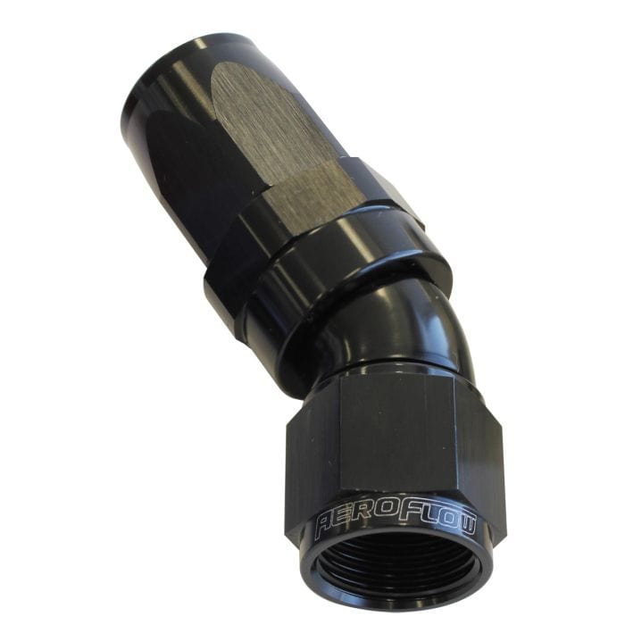 Aeroflow Performance Aeroflow Fittings 150 Series Taper One-Piece Full Flow Swivel 30° Hose End AF197 SR