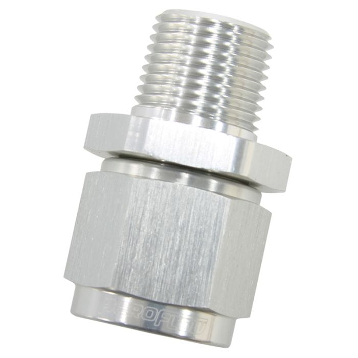 Aeroflow Performance Aeroflow Fittings 3/4NPT / 16AN / Silver Male NPT to Female AN Straight Fittings AF916 SR