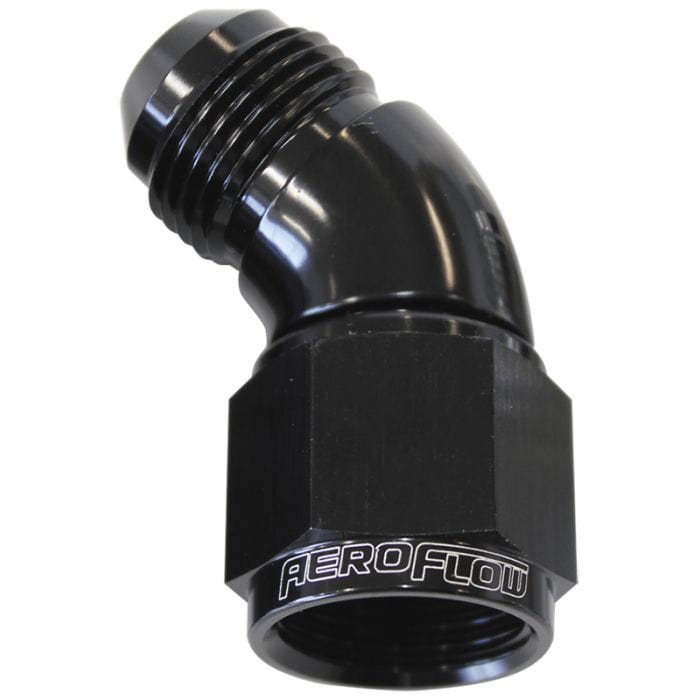Aeroflow Performance Aeroflow Fittings 45° Full Flow Female/Male Flare Swivel AF542 SR