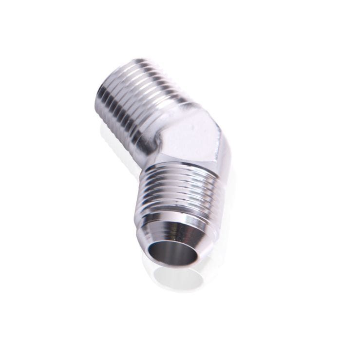 Aeroflow Performance Aeroflow Fittings 45° NPT to Male Flare Adapter AF823 SR