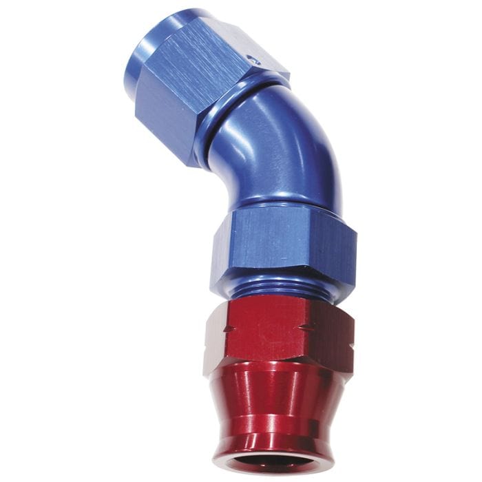 Aeroflow Performance Aeroflow Fittings 45° Tube to Female AN Adapters AF129. Suits Aeroflow, Moroso & Russell Tubing SR