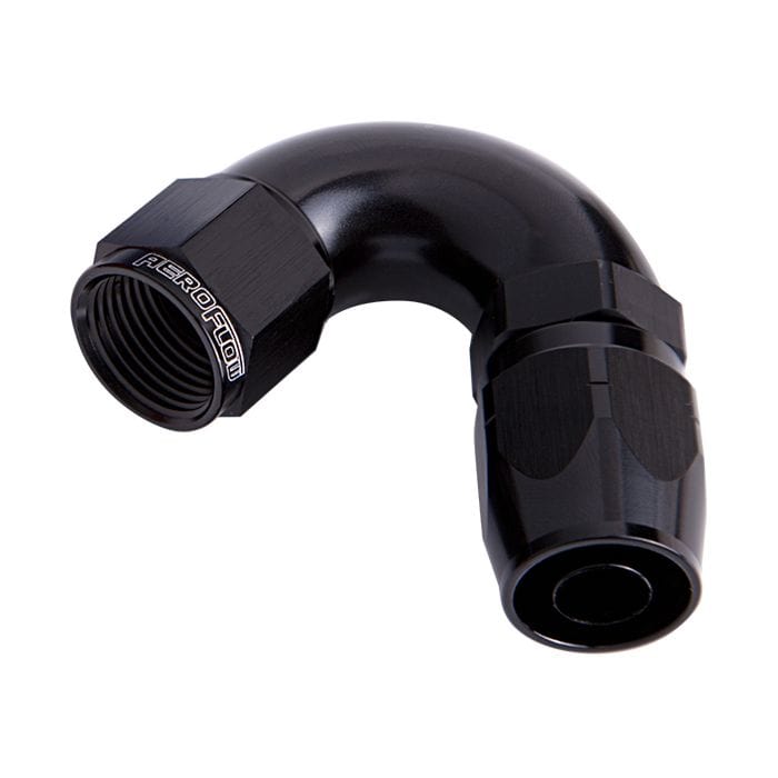 Aeroflow Performance Aeroflow Fittings 550 Series Cutter One-Piece Full Flow Swivel 120° Hose End AF554 SR