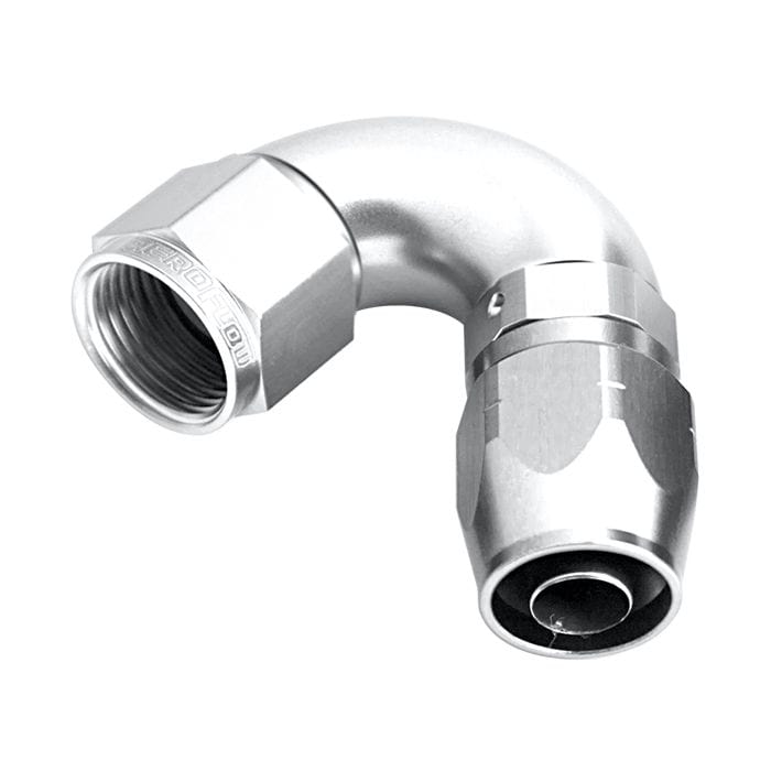 Aeroflow Performance Aeroflow Fittings 550 Series Cutter One-Piece Full Flow Swivel 120° Hose End AF554 SR
