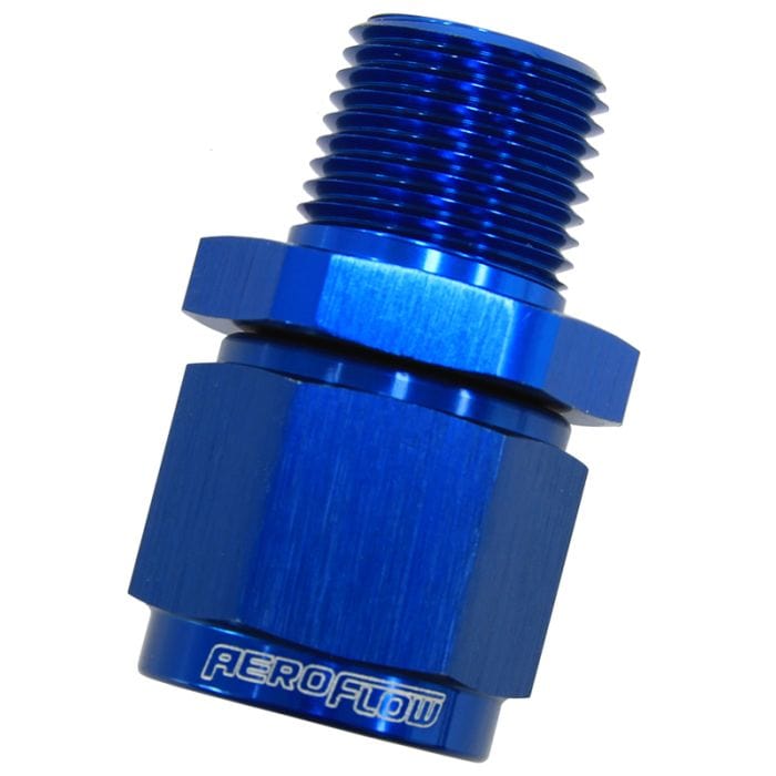 Aeroflow Performance Aeroflow Fittings Male NPT to Female AN Straight Fittings AF916 SR