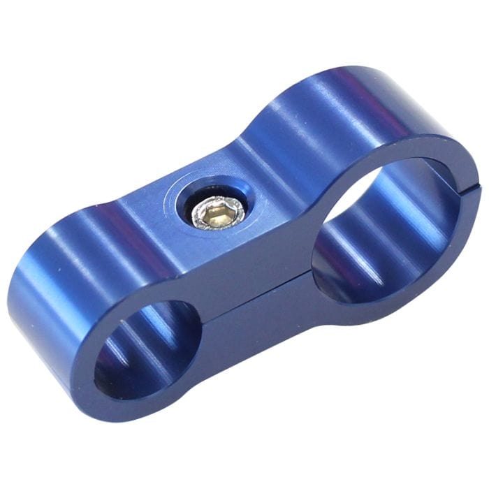 Aeroflow Performance Aeroflow Fittings Stepped Billet Aluminium Dual Hose Separators AF156
 7/16" (11.1mm) I.D. & 9/16" (14.2mm) I.D., Suit -6AN & -8AN PTFE hose, SR