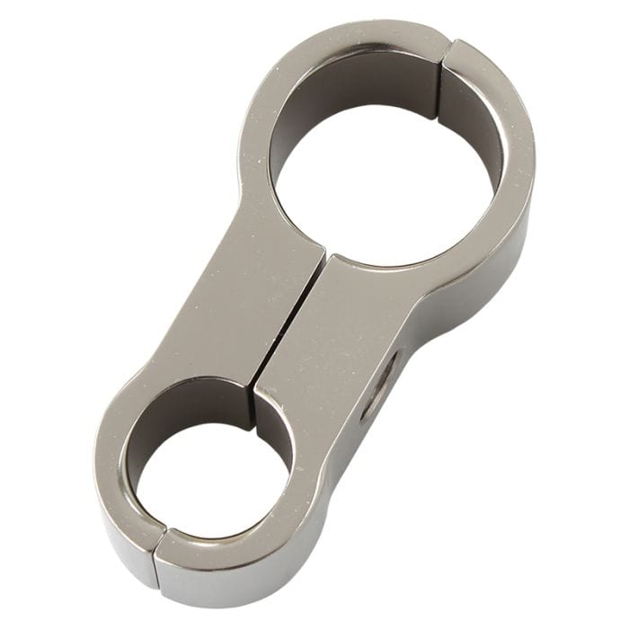 Aeroflow Performance Aeroflow Fittings Stepped Billet Aluminium Dual Hose Separators AF156
 7/16" (11.1mm) I.D. & 9/16" (14.2mm) I.D., Suit -6AN & -8AN PTFE hose, SR
