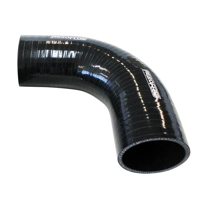 Gloss Black 90° Silicone Elbow Hose AF9203
 3-Ply, 4.5mm Wall Thickness, 145mm Leg