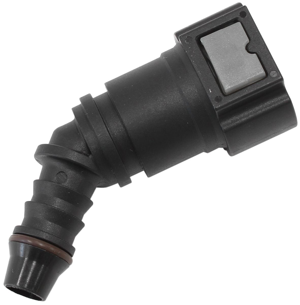 Aeroflow Performance Aeroflow Push-On 3/8" to 3/8" (9.65mm) 45° Barb EFI Fitting AF49-7011 SR