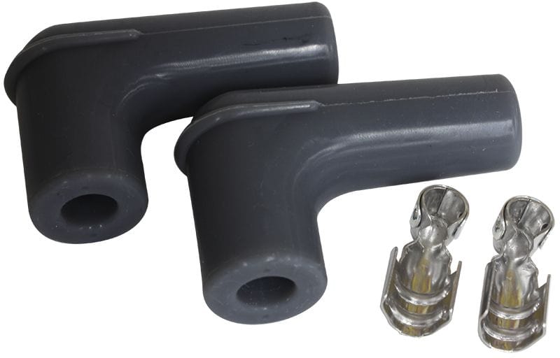 Aeroflow Performance Black, 2 pack Aeroflow Xpro Silicone 90° Spark Plug Boots & Terminals AF4030-3311 SR