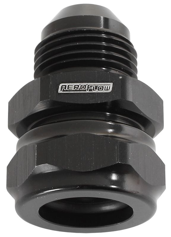 Aeroflow Performance Black Finish Aeroflow 5/16" Barb to -6AN Adapter AF741-06-05BLK SR