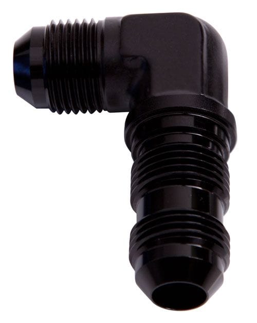 Aeroflow Performance Black Finish Aeroflow 90° AN Bulkhead -10AN AF833-10BLK SR