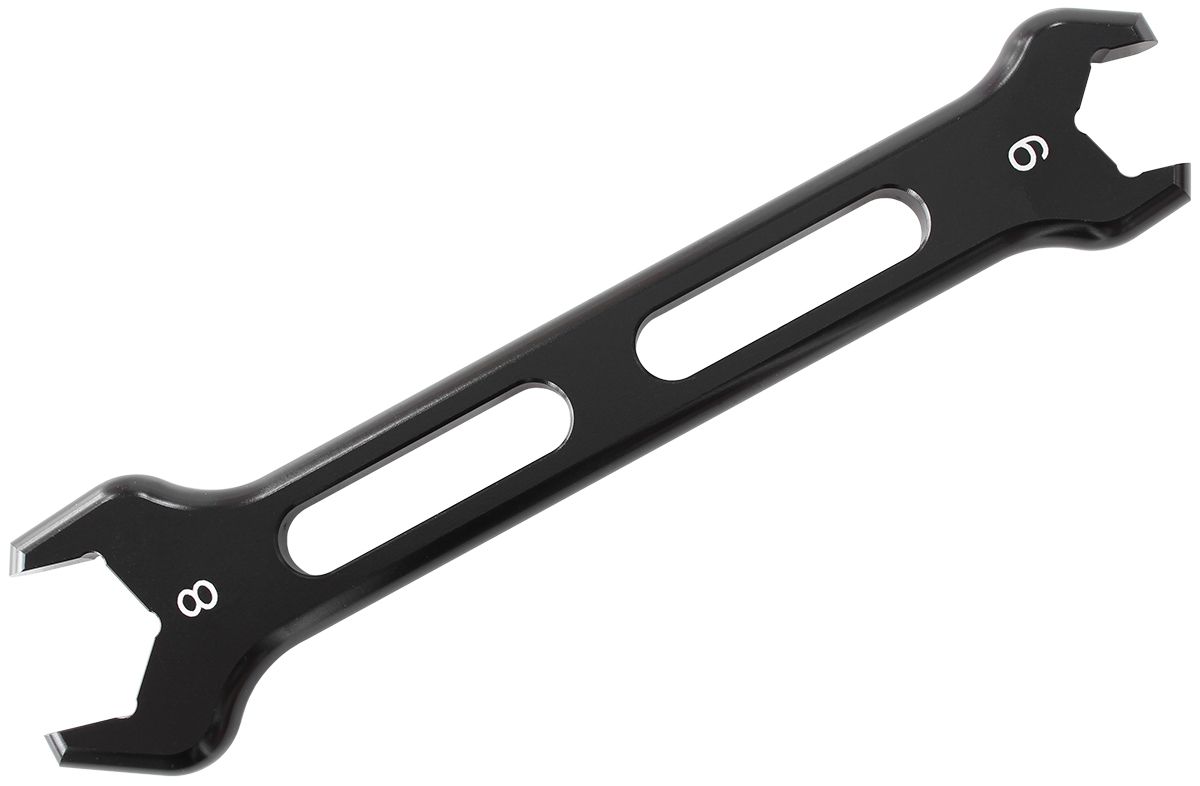 Aeroflow Performance Black Finish Aeroflow Aluminium AN Double Ended Pro Wrench -6AN & -8AN AF98-2244-1-8-6 SR