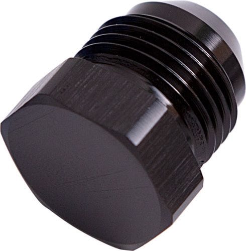 Aeroflow Performance Black Finish Aeroflow AN Flare Plug -6AN AF806-06BLK SR