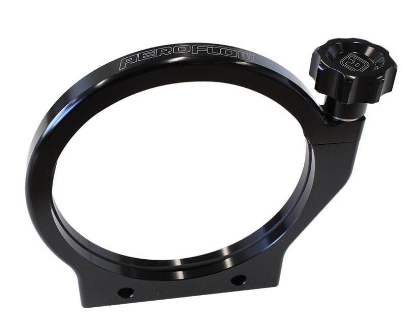 Aeroflow Performance Black Finish Aeroflow Billet Bottle Mount suit 6.2" (157mm) Bottle Diameter AF6400-6200BLK SR