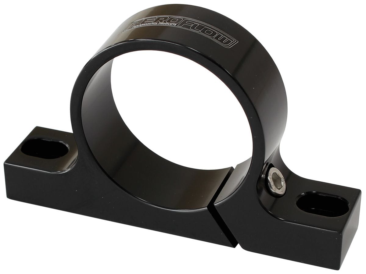 Aeroflow Performance Black Finish Aeroflow Billet Coil Mount Bracket suit 2-1/8" O.D MSD Ignition Coils AF64-2900BLK SR