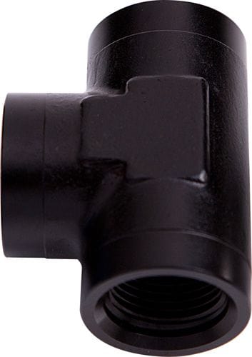 Aeroflow Performance Black Finish Aeroflow Female Tee ORB -6AN AF938-06BLK SR