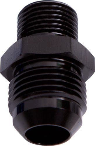 Aeroflow Performance Black Finish Aeroflow Metric to Male Flare Adapter M12 x 1.25mm to -4AN AF730-04BLK SR