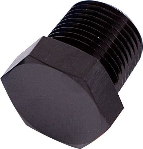 Aeroflow Performance Black Finish Aeroflow NPT Hex Head Plug 1/8" AF933-02BLK SR