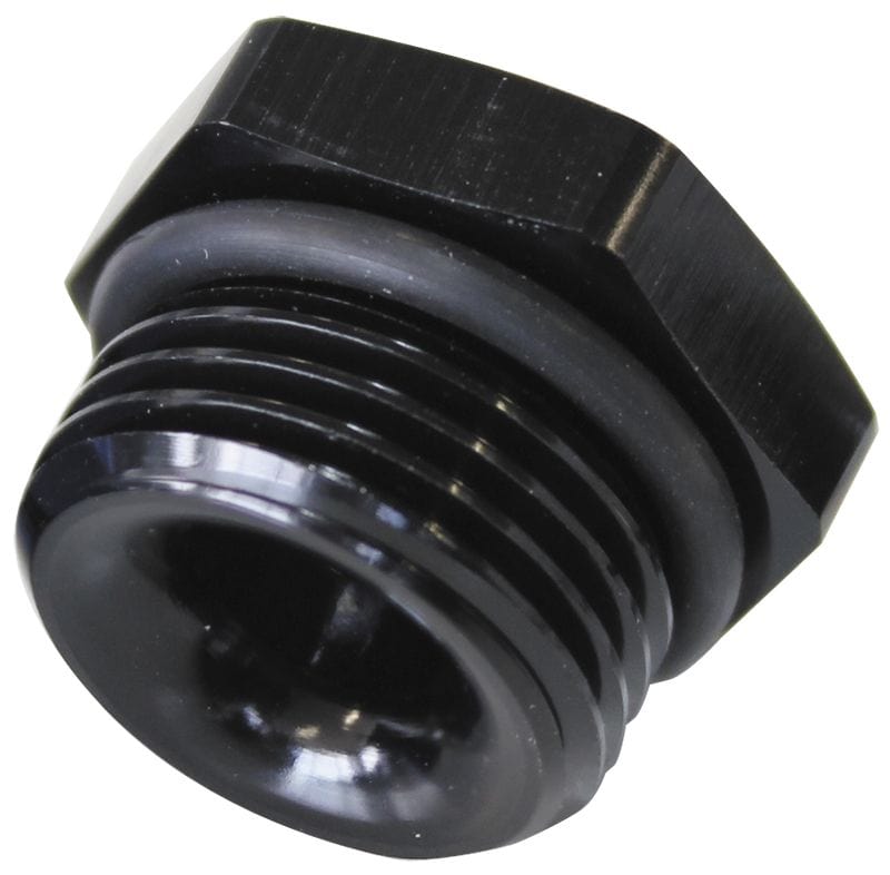Aeroflow Performance Black Finish. Aeroflow ORB Port Reducer -8ORB to 1/8" AF912-P08-02BLK SR
