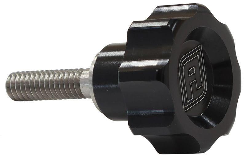 Aeroflow Performance Black Finish Aeroflow Replacment Bottle Bracket Hold Down Knob AF59-6400BLK SR