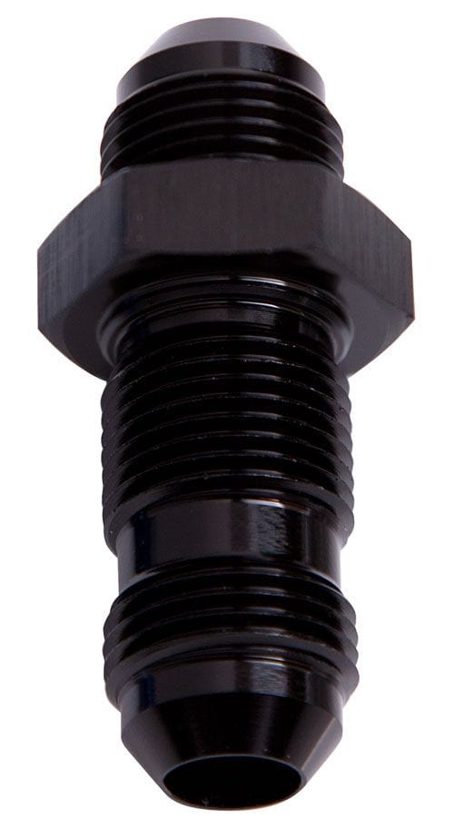 Aeroflow Performance Black Finish Aeroflow Straight AN Bulkhead -12AN AF832-12BLK SR