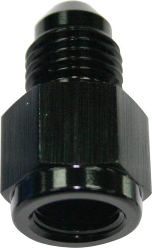 Aeroflow Performance Black Finish Aeroflow Straight Female NPT to Male AN Adapter 1/8" to -4AN AF370-04BLK SR