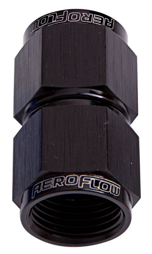 Aeroflow Performance Black Finish Aeroflow Straight Female Swivel Coupler -16AN AF131-16BLK SR