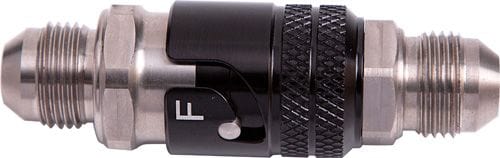 Aeroflow Performance Black Finish Aeroflow Titanium Quick Release Fitting -8AN Viton Seal AFQR102-08 SR