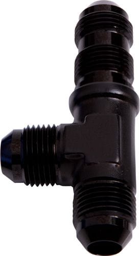 Aeroflow Performance Black Finish. Bulkhead Nuts Sold Separately Aeroflow Bulkhead AN Tee On The Run -4AN AF804-04BLK SR