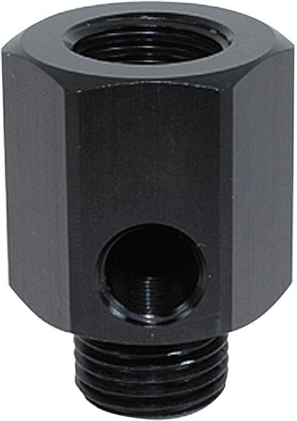 Aeroflow Performance Black Finish. M12 x 1.5 Aeroflow Metric Extension with 1/8" Port AF810-M12-02BLK SR