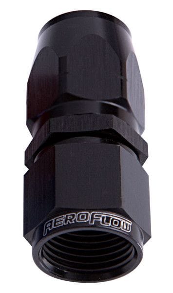 Aeroflow Performance Black Finish. Suits 100 & 450 Series Hose Aeroflow 500 / 550 Series Cutter Style One Piece Full Flow Swivel Straight Hose End -6AN SR