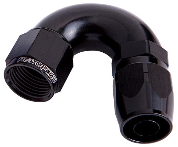Aeroflow Performance Black Finish. Suits 100 & 450 Series Hose Aeroflow 550 Series Cutter One-Piece Full Flow Swivel 150° Hose End -4AN AF555-04BLK SR