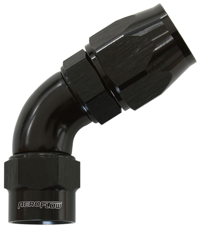 Aeroflow Performance Black Finish. Suits Kryptalon® Series Hose Aeroflow Kryptalon® Series Heavy Duty One Piece Swivel 60° Hose End -6AN AF7058-06 SR