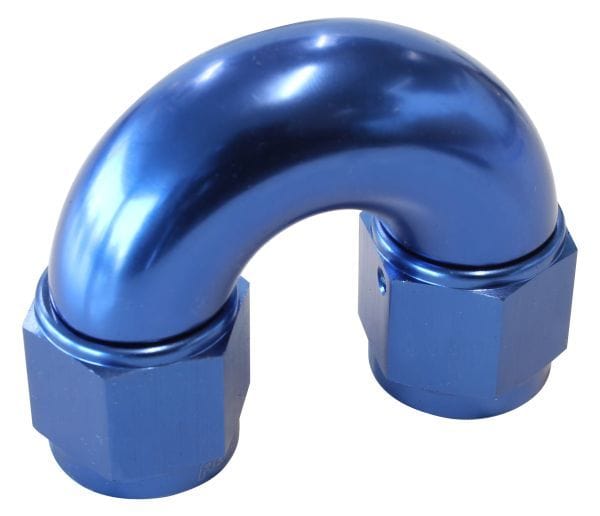 Aeroflow Performance Blue Finish Aeroflow 180° Full Flow Female Coupler -12AN AF536-12 SR