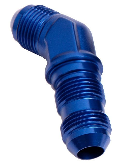 Aeroflow Performance Blue Finish Aeroflow 45° AN Bulkhead -10AN AF837-10 SR