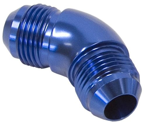 Aeroflow Performance Blue Finish Aeroflow 45° Full Flow AN Union -8AN AF527-08 SR