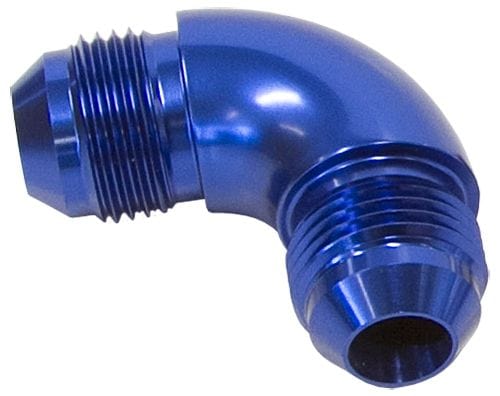 Aeroflow Performance Blue Finish Aeroflow 90° Full Flow AN Union -16AN AF521-16 SR