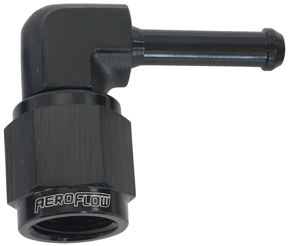 Aeroflow Performance Blue Finish Aeroflow 90° Hose Barb 3/16" to -4AN AF413-04BLK SR