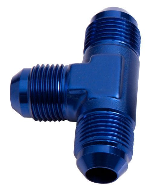Aeroflow Performance Blue Finish Aeroflow Flare AN Tee -10AN AF824-10 SR