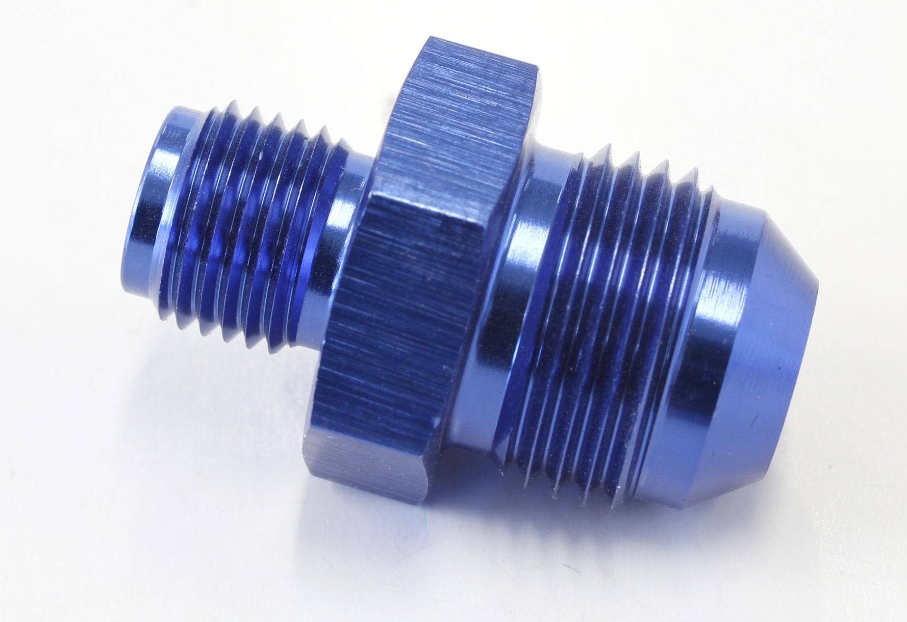 Aeroflow Performance Blue Finish Aeroflow Inverted Seat Adapter 1/2"-20 to -8AN AF703-08 SR