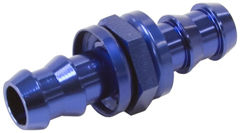 Aeroflow Performance Blue Finish Aeroflow Male to Male Barb Push Lock Adapter -10 to -12 AF410-12-10 SR