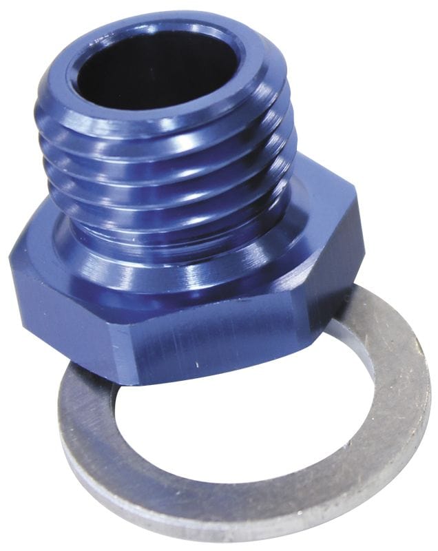 Aeroflow Performance Blue Finish. Aeroflow Metric Port Reducer M14 x 1.5 to 1/8" AF912-M14-02 SR