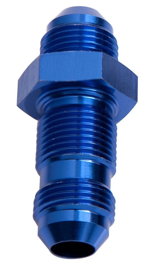 Aeroflow Performance Blue Finish Aeroflow Straight AN Bulkhead -4AN AF832-04 SR