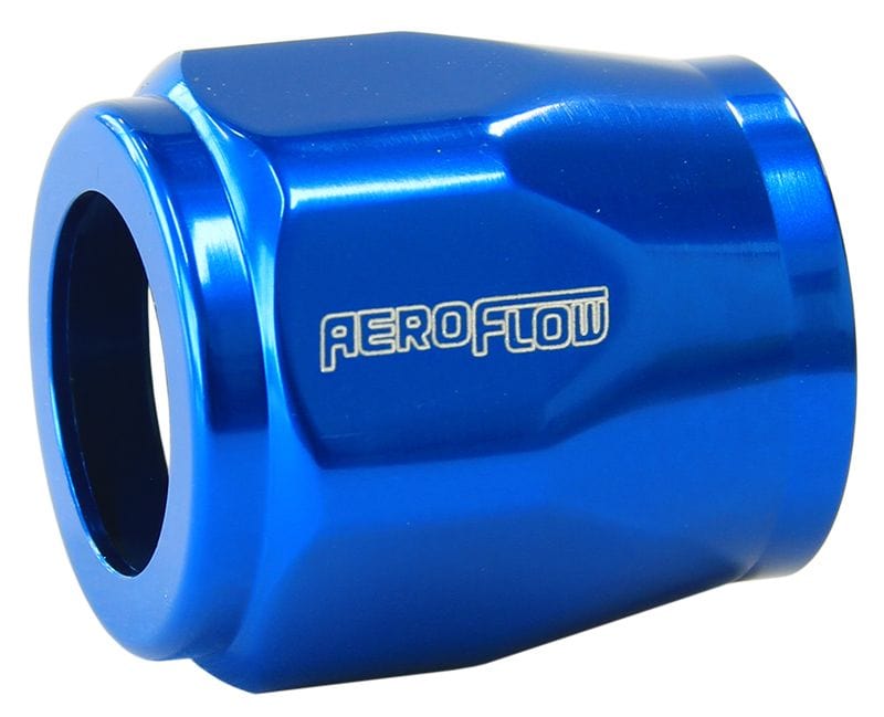 Aeroflow Performance Blue Finish. Suits -10AN Hose Aeroflow Hex Hose Finisher 13/16" (21mm) I.D AF150-10 SR